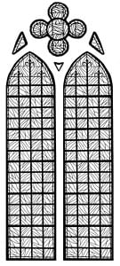 免费 彩色玻璃 着色表下载 (成人着色 : Stained Glass)