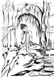 在宁静中 (成人着色 : Urielle)