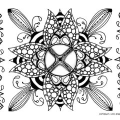 供成人打印的复杂着色页 : 抗压/禅宗