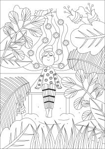 复杂的 抗压/禅宗 成人着色页打印 (成人着色 : Gaelle Picard)