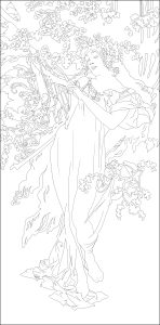 Printemps (成人着色 : 新艺术运动)