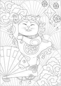 会跳舞的萌猫 (成人着色 : 日本)