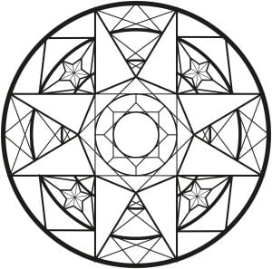 镶钻曼陀罗 (成人着色 : Allan)
