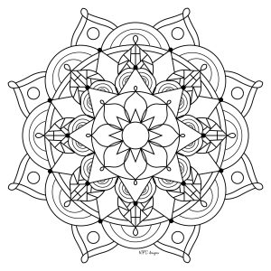 曼陀罗 着色表下载 (成人着色 : MPC Design)