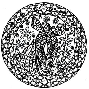 独特的 曼陀罗 着色页，免费打印和下载 (成人着色 : Domandalas)