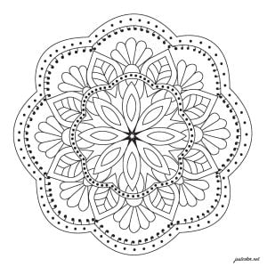 曼陀罗/花 (成人着色 : 曼陀罗)