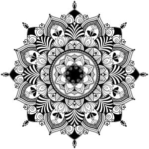 曼陀罗/赞特格灵感插图 (成人着色 : 曼陀罗)