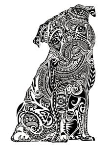 Petit bouledogue (成人着色 : Images tagged "宠儿")