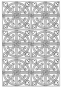6 盏灯 (成人着色 : 瓷砖)