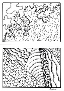 禅绕画 着色表下载 (成人着色 : 禅绕画)