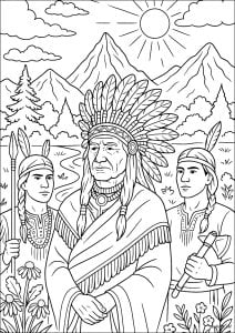 美洲原住民智慧与传统 (成人复杂着色 : 美洲原住民)