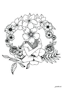 花头女人 (成人着色 : Images tagged "女性")