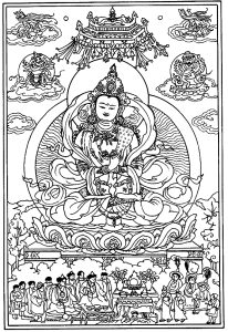藏族女神 (成人着色 : 西藏)