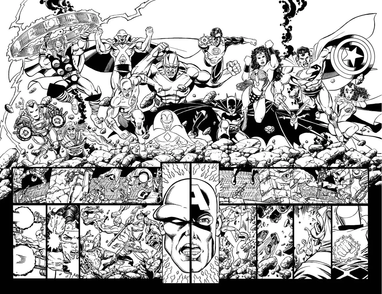 详细的 书籍和漫画 着色表打印 (书籍和漫画)