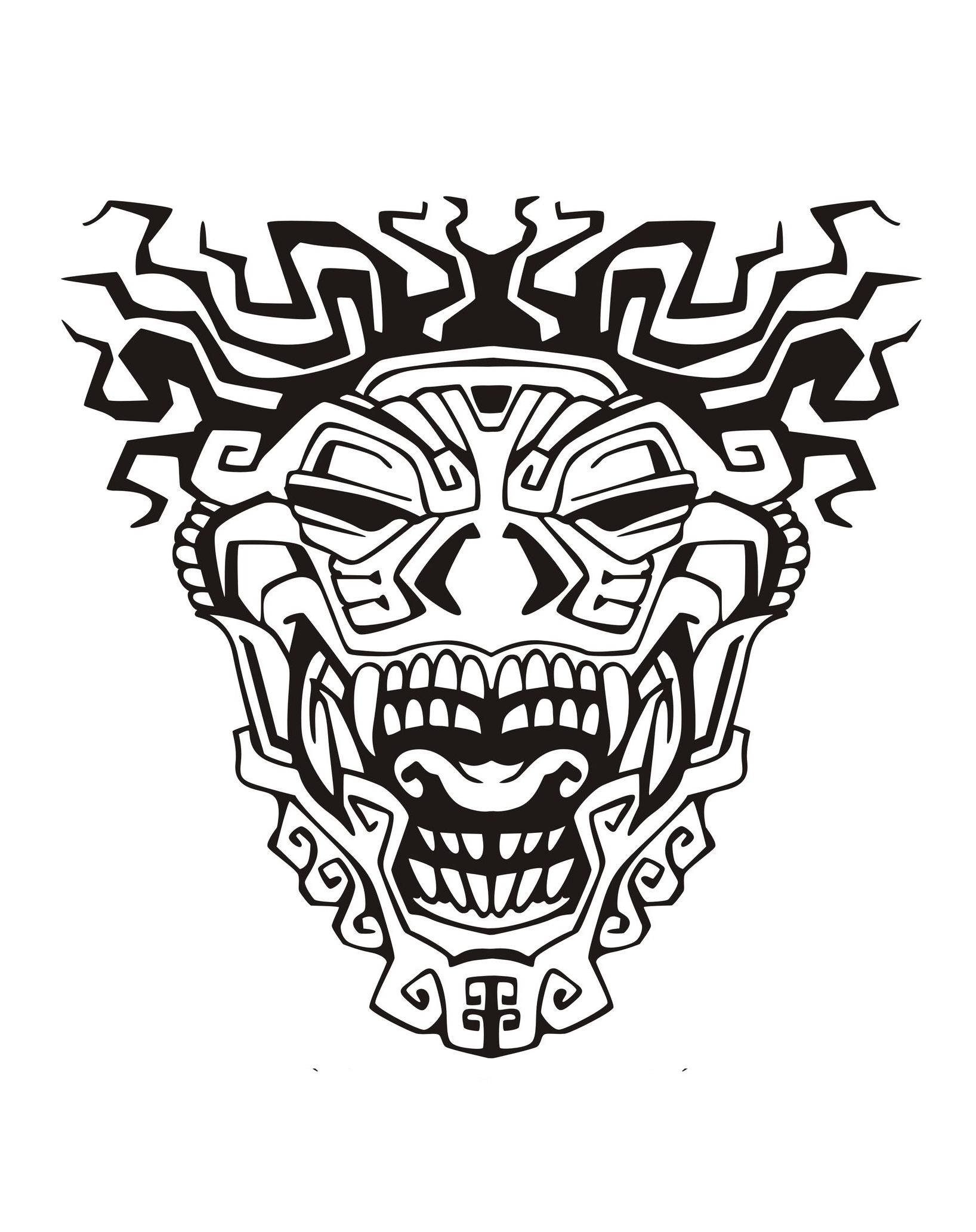 有趣的 玛雅人、阿兹特克人和印加人 儿童着色页下载 (玛雅人、阿兹特克人和印加人)