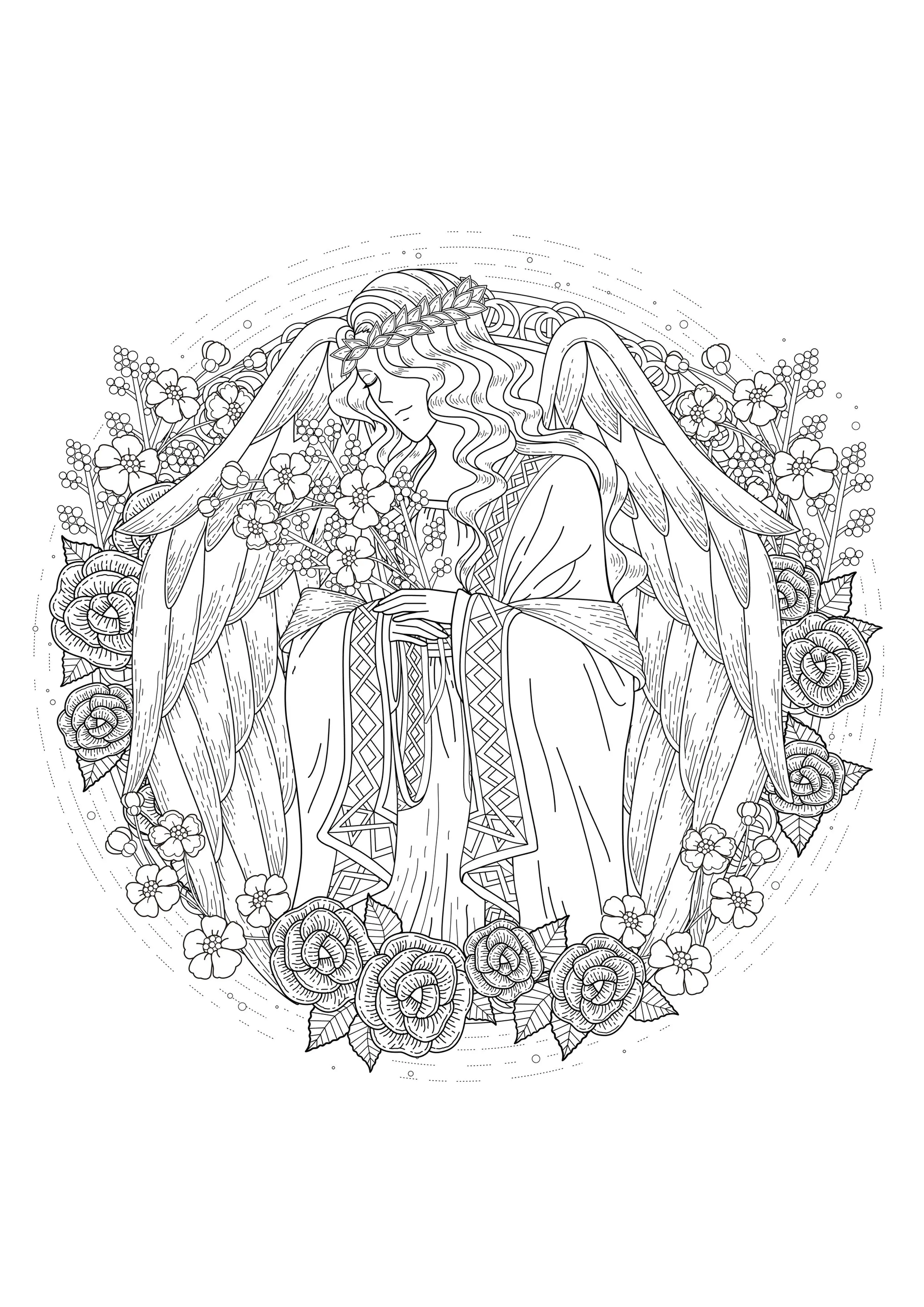 有趣的 神话传说 儿童着色页下载 (神话传说)