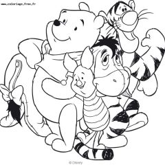 Páginas de Ursinho Puff para colorir e imprimir para crianças