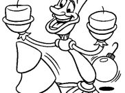 Desenhos de A bela e A Fera para colorir