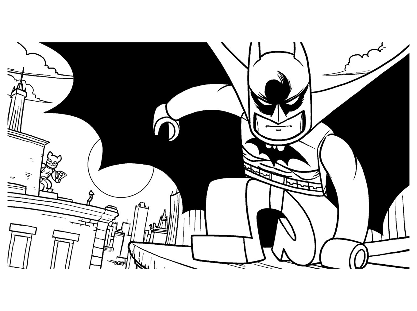 batman lego para colorir 39 –  – Desenhos para Colorir