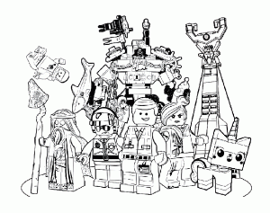 A grande aventura de Lego : Lego grátis Um grande desenho de aventura para imprimir e colorir