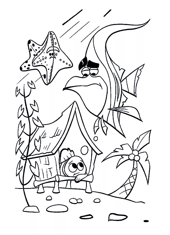 Desenho gratuito da Procura de Nemo para imprimir e colorir (À Procura de Nemo)