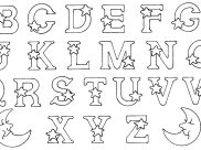 Desenhos de Alfabeto para colorir