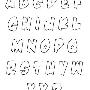 Dibujos para colorear para niños gratis de alfabeto