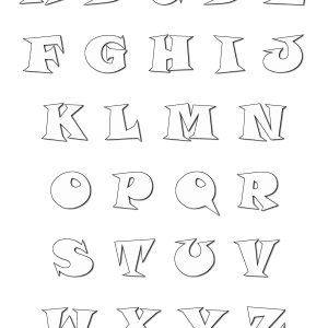 Dibujos para colorear de alfabeto para niños