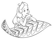 Páginas de Alice no Pais das Maravilhas para colorir e imprimir para crianças