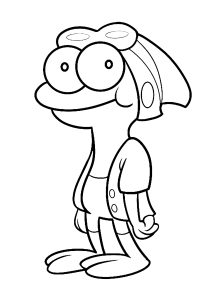 Raminho Plantar (Página de Amphibia para colorir para crianças)
