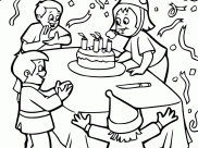 Desenhos de Aniversários para colorir