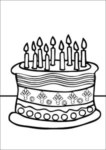 Nove velas para soprar neste bolo