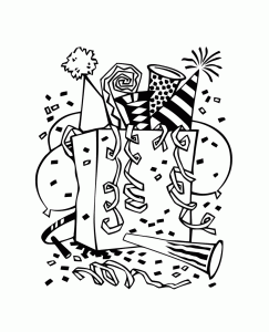 Ano Novo Feliz Ano Novo : Livro para colorir Ano Novo - Feliz Ano Novo para crianças