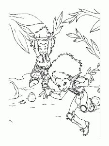 Arthur e os Minimoys colorindo páginas para crianças