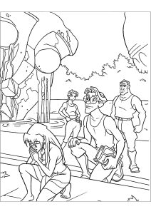 Atlântida - Personnages (Página para colorir para crianças)