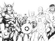 Páginas de Avengers para colorir e imprimir para crianças