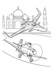 Coloriage de Aviões à imprimer gratuitement