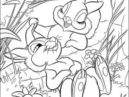 Páginas de Bambi para colorir e imprimir para crianças