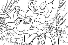 Páginas de Bambi para colorir e imprimir para crianças