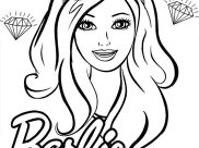 Páginas de Barbie para colorir e imprimir para crianças