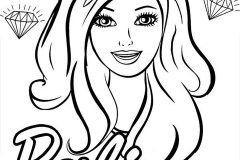 Páginas de Barbie para colorir e imprimir para crianças