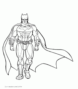 Desenho do Batman gratuito para descarregar e colorir