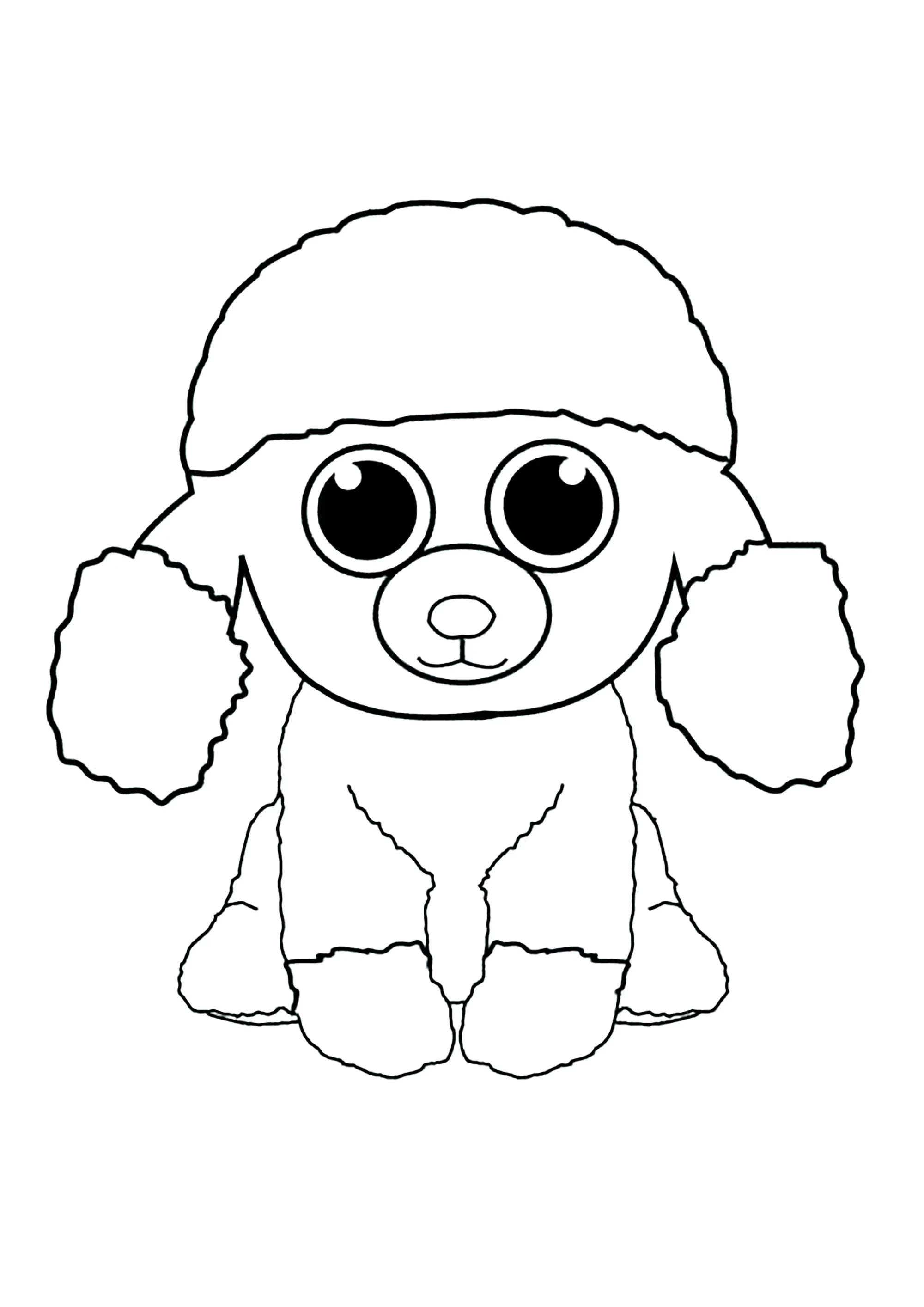 Gorro de ovelha (Página de Beanie Boo para colorir e imprimir para crianças)
