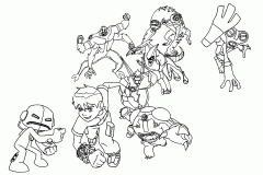 Páginas de Ben 10 para colorir e imprimir para crianças