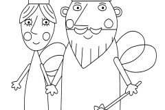 Páginas de O Pequeno Reino de Ben e Holly para colorir e imprimir para crianças