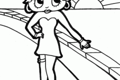 Desenhos de Betty Boop para colorir