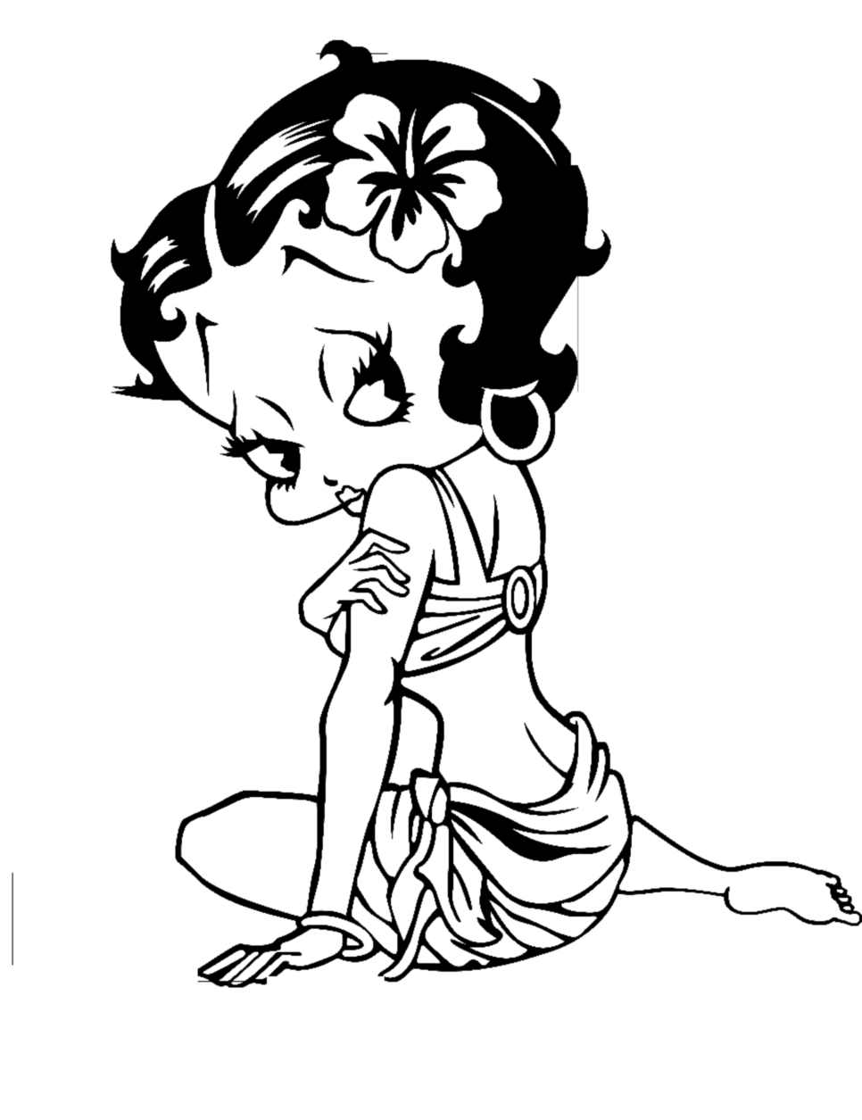 Imagem de Betty Boop para colorir