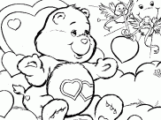 Páginas de Bisounours para colorir e imprimir para crianças