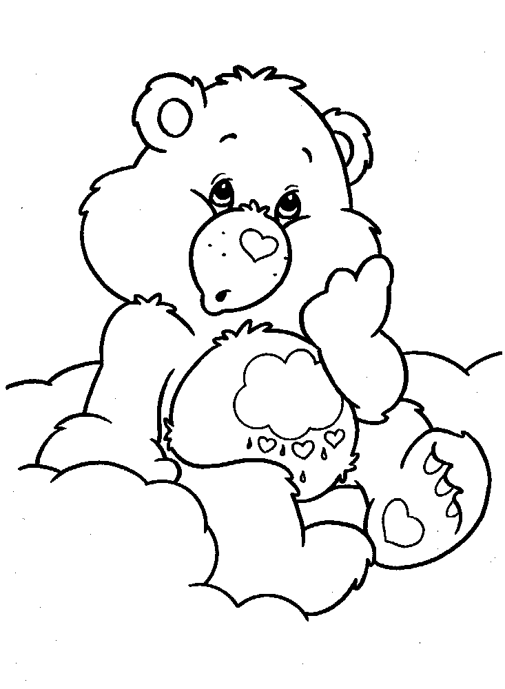 Cute Care Bear para uma coloração agradável