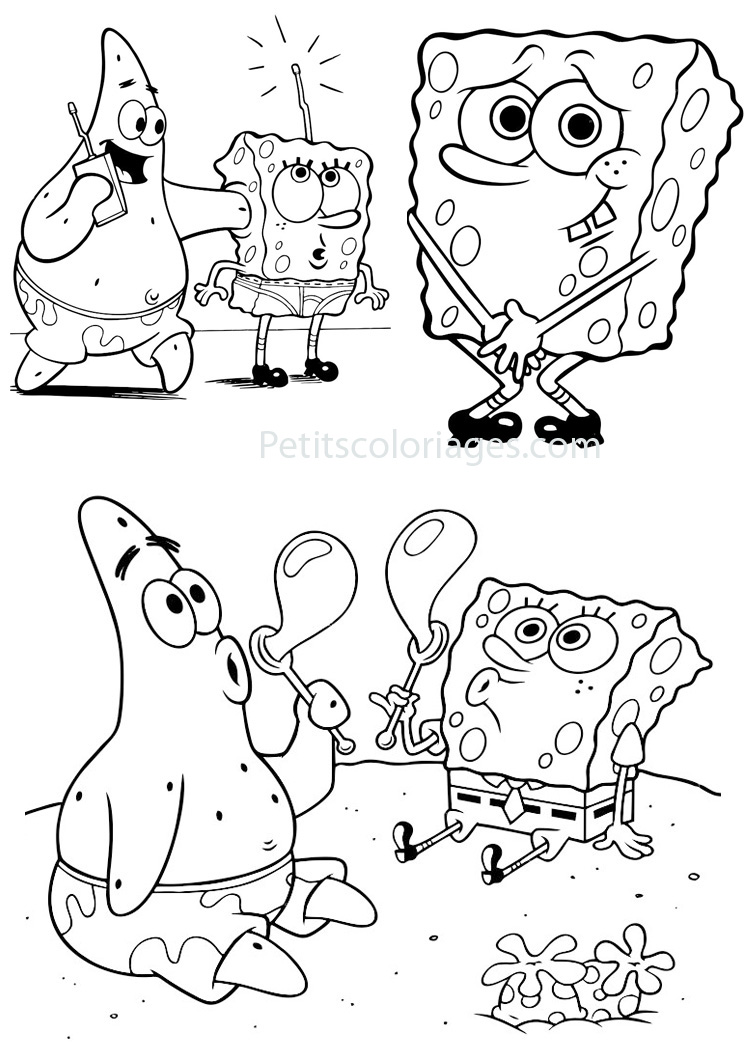 Desenhos para colorir do melhor amigo de Bob Esponja e Patrick - Desenhos  para colorir grátis para imprimir